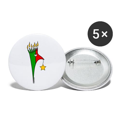 Galoloco - Feliz Natal - Lot de 5 grands badges (56 mm)