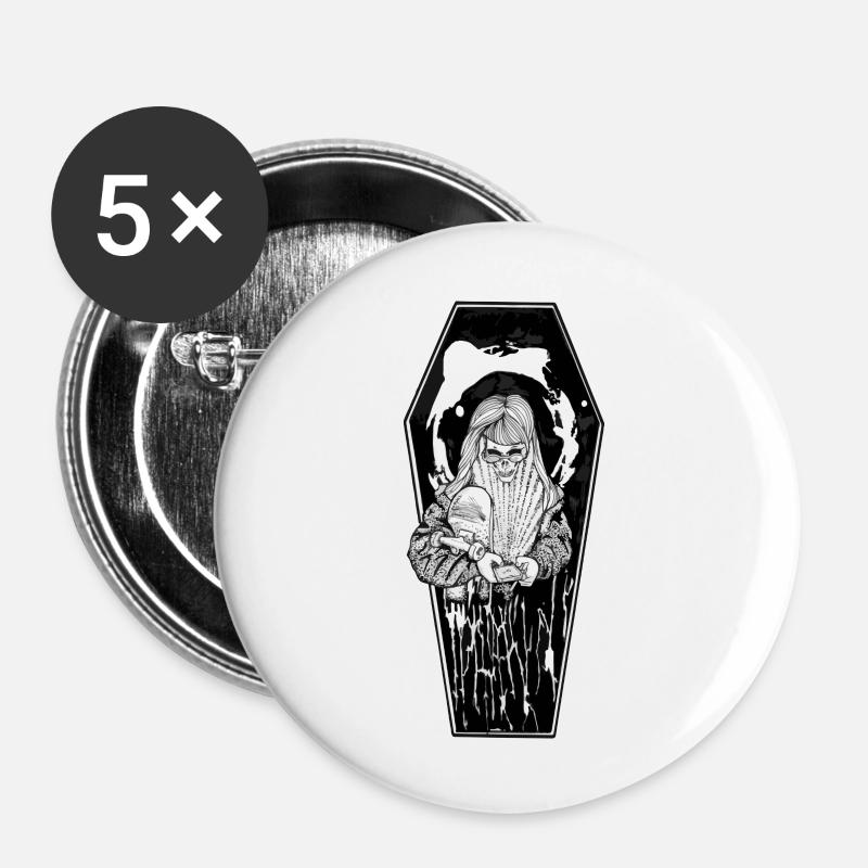 smomby - Buttons large 2.2''/56 mm (5-pack) - white