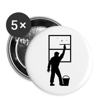 Window cleaner - Buttons large 2.2''/56 mm (5-pack) - white - Front