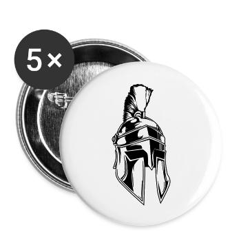 Sparta Helmet - Buttons large 2.2''/56 mm (5-pack) - white - Front