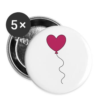 Muttertags Geschenk Mutter Muttertag Geschenkidee  - Buttons groß 56 mm (5er Pack) - Weiß - Vorne