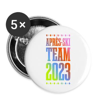 Après-ski 2023 - Buttons large 2.2''/56 mm (5-pack) - white - Front
