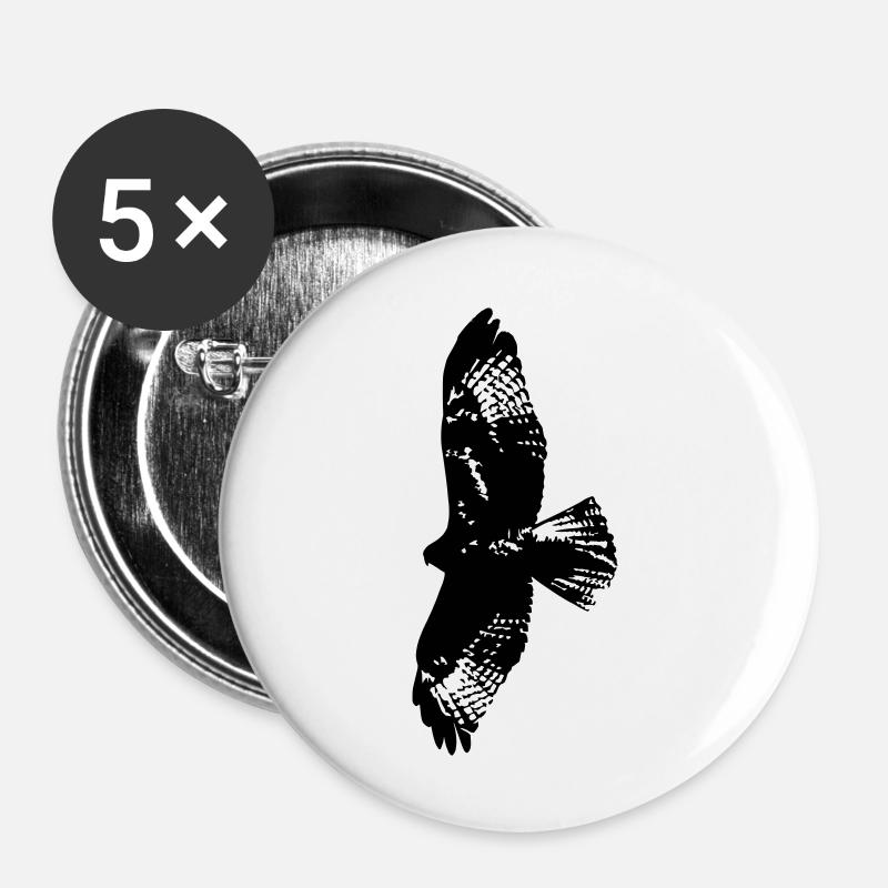 EAGLE - Buttons large 2.2''/56 mm (5-pack) - white