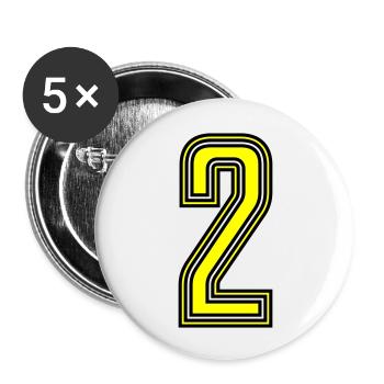 2 - Buttons large 2.2''/56 mm (5-pack) - white - Front