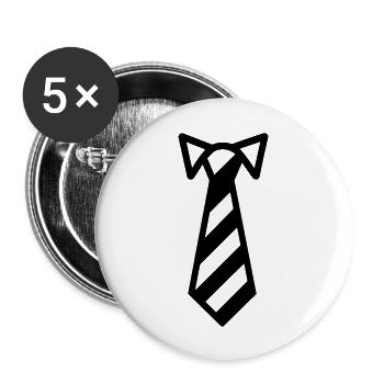 Binden - Buttons groß 56 mm (5er Pack) - Weiß - Vorne