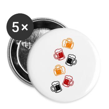 Beer Beer Glass - Buttons large 2.2''/56 mm (5-pack) - white - Front