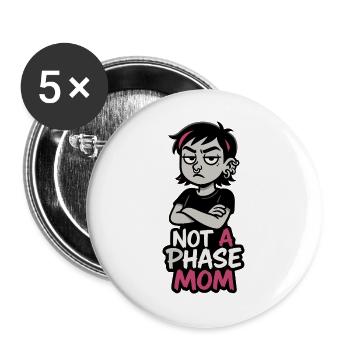 Piercing Addict Body Mod Enthusiast - Buttons large 2.2''/56 mm (5-pack) - white - Front