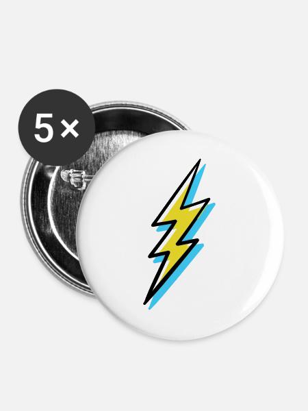 Vanguard Style Lightning - Buttons large 2.2''/56 mm (5-pack) - white