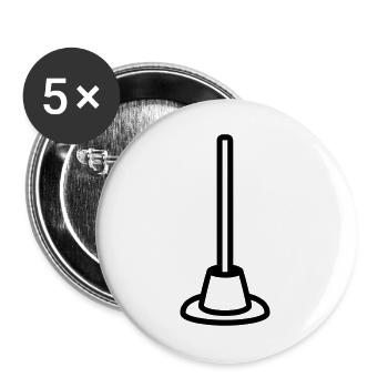 suction cup - Buttons large 2.2''/56 mm (5-pack) - white - Front