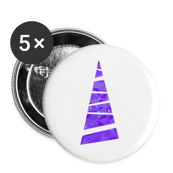 Christmas Tree - Weihnachtsbaum - Weihnachten - Buttons large 2.2''/56 mm (5-pack) - white - Front