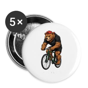 Vélo de route Vélo Vélo Sport Vélo VTT - Lot de 5 grands badges (56 mm) - blanc - Devant