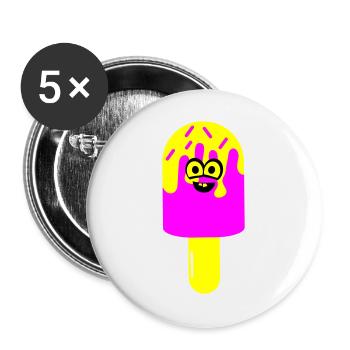 eis_smile - Buttons large 2.2''/56 mm (5-pack) - white - Front