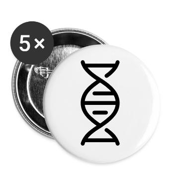 DNS - Buttons groß 56 mm (5er Pack) - Weiß - Vorne