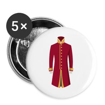 Indian Wedding Sherwani - Buttons large 2.2''/56 mm (5-pack) - white - Front