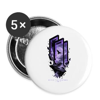 Purple Portal (Vollbild-Front) - Buttons groß 56 mm (5er Pack) - Weiß - Vorne