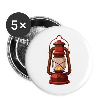 Öllaterne - Buttons groß 56 mm (5er Pack) - Weiß - Vorne