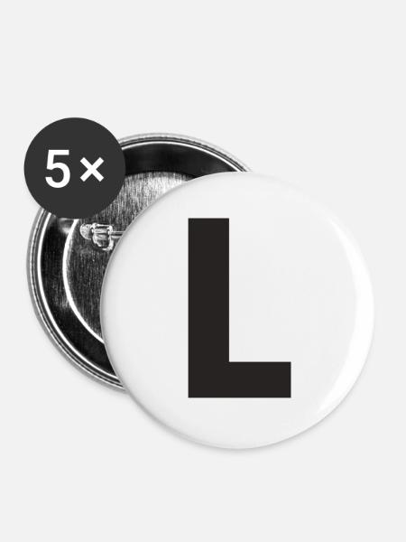 L - Buttons large 2.2''/56 mm (5-pack) - white
