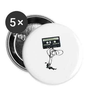 Swing cassette - Buttons large 2.2''/56 mm (5-pack) - white - Front