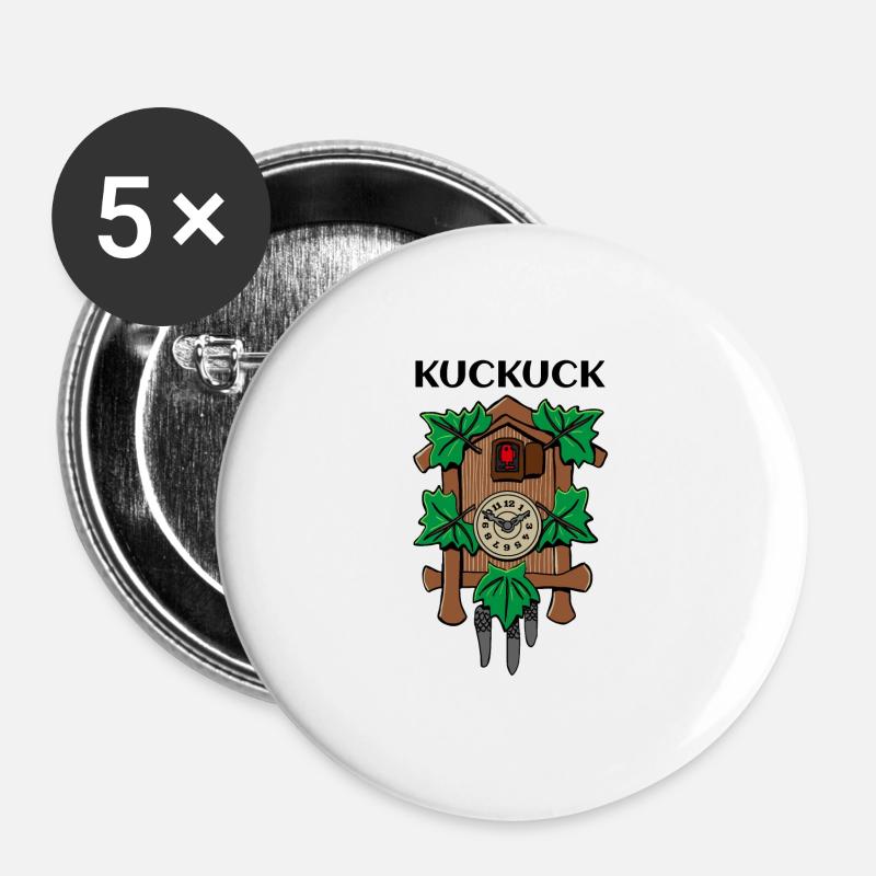 cuckoo - Buttons large 2.2''/56 mm (5-pack) - white