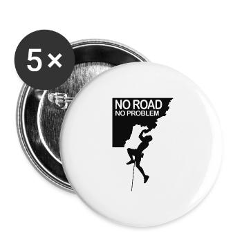 Rock Climbing - Buttons groß 56 mm (5er Pack) - Weiß - Vorne
