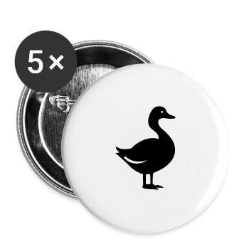 Duck - Buttons large 2.2''/56 mm (5-pack) - white - Front