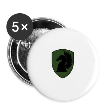 Pegasus K3 Hunter - Buttons large 2.2''/56 mm (5-pack) - white - Front