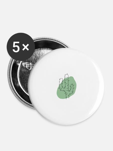 cactus - Buttons large 2.2''/56 mm (5-pack) - white