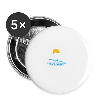 Family Cruise 2024 Voyage Cruising Tour Matching - Buttons groß 56 mm (5er Pack) - Weiß - Vorne
