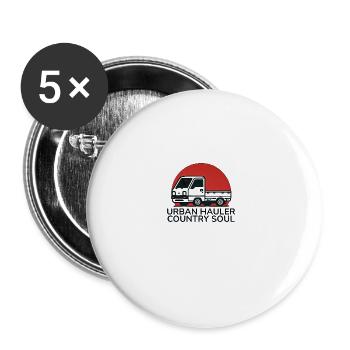 Urban Hauler Country Soul Japanese Kei Truck - Buttons groß 56 mm (5er Pack) - Weiß - Vorne