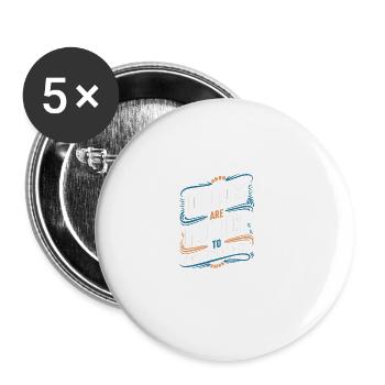 Good Books Are Good Luck to Entrepreneurs Hustling - Buttons large 2.2''/56 mm (5-pack) - white - Front