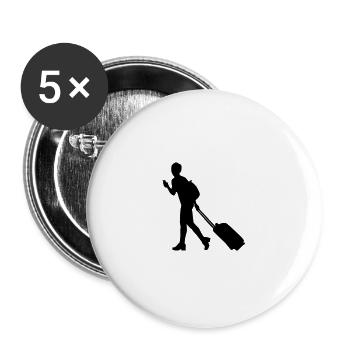 Travel - Buttons large 2.2''/56 mm (5-pack) - white - Front