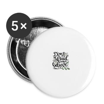 Bible Bible Verses Christian Sayings Jesus God - Buttons large 2.2''/56 mm (5-pack) - white - Front