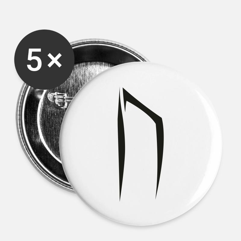 uruz - Buttons large 2.2''/56 mm (5-pack) - white