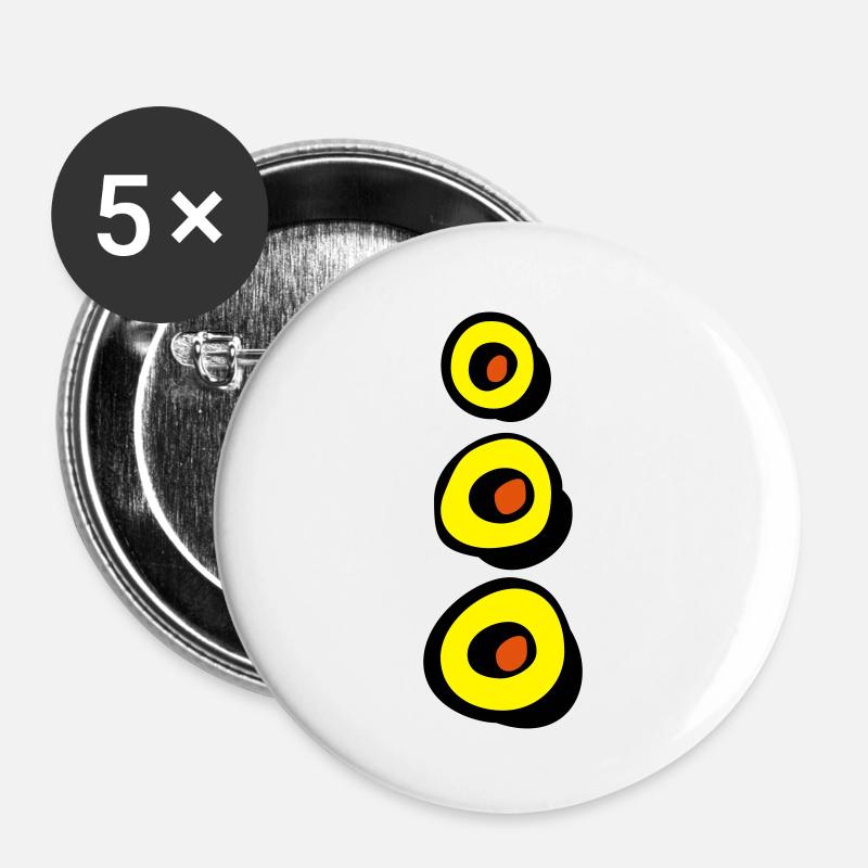 tentakel_g - Buttons large 2.2''/56 mm (5-pack) - white