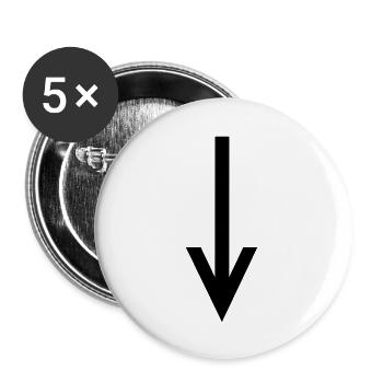 arrow - Buttons large 2.2''/56 mm (5-pack) - white - Front
