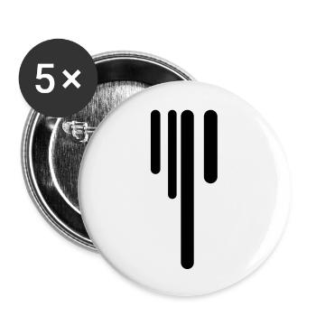 drips - Buttons groß 56 mm (5er Pack) - Weiß - Vorne