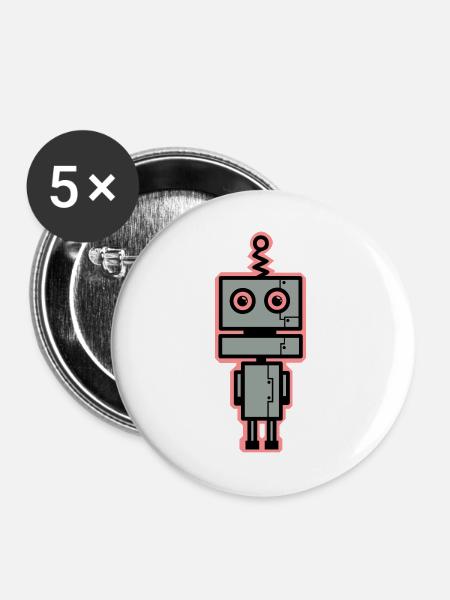 BETA - Buttons large 2.2''/56 mm (5-pack) - white