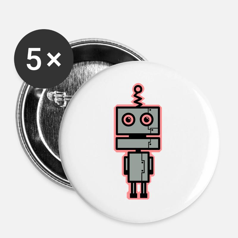 BETA - Buttons groß 56 mm (5er Pack) - Weiß