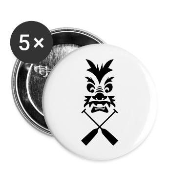 Dragon boat paddles dragon 1c - Buttons large 2.2''/56 mm (5-pack) - white - Front