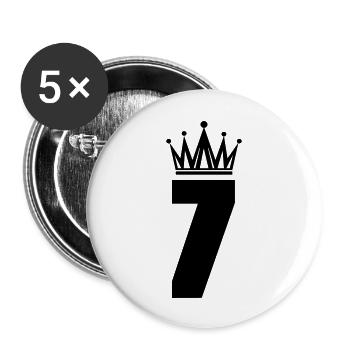 7 - Buttons groß 56 mm (5er Pack) - Weiß - Vorne