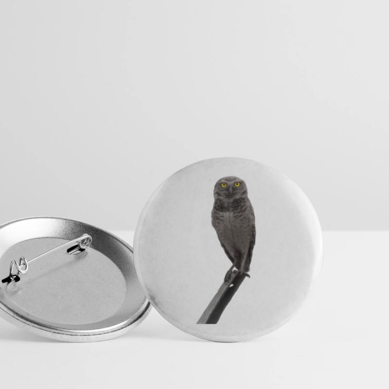 Die Eule die Eule Buttons groß 56 mm (5er Pack)