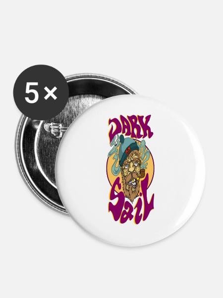 Ds - Buttons groß 56 mm (5er Pack) - Weiß