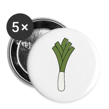 Leek - Buttons large 2.2''/56 mm (5-pack) - white - Front