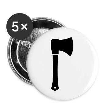 axe - Buttons large 2.2''/56 mm (5-pack) - white - Front