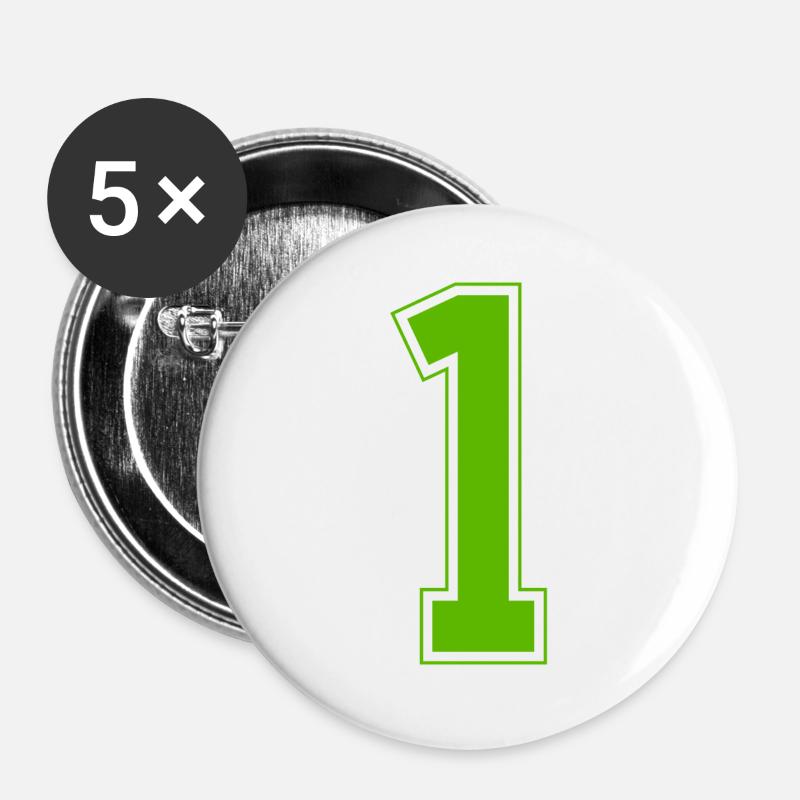 z1 - Buttons groß 56 mm (5er Pack) - Weiß