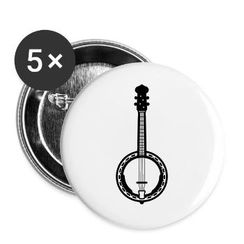 Banjo - Buttons large 2.2''/56 mm (5-pack) - white - Front