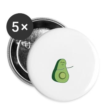 Partner Look Couple Partner Couple Couple Family - Buttons large 2.2''/56 mm (5-pack) - white - Front