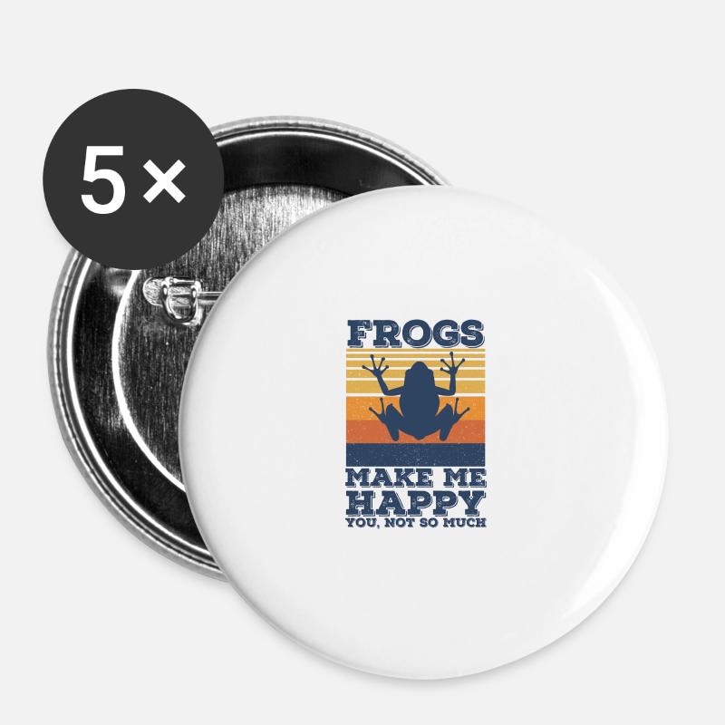 Frog - Buttons large 2.2''/56 mm (5-pack) - white