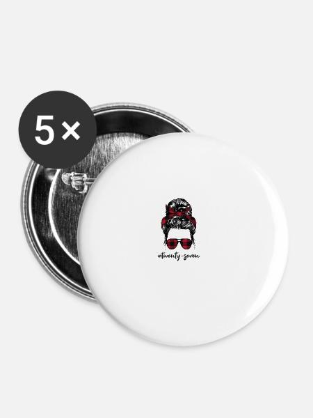 #twenty-seven - Buttons groß 56 mm (5er Pack) - Weiß