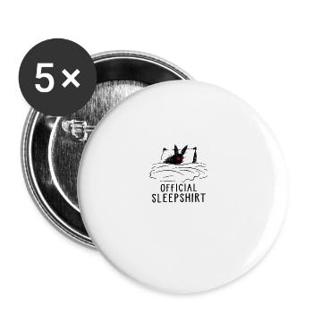 Official Sleepshirt - Buttons large 2.2''/56 mm (5-pack) - white - Front